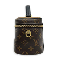 Vanity Monogram Top Handle Bag in Monogram Coated Canvas, Gold hardware