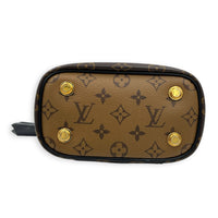 Vanity Monogram Top Handle Bag in Monogram Coated Canvas, Gold hardware