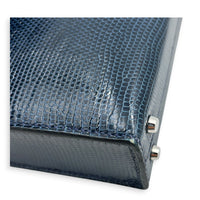 Verrou Bleu De Malte in Lizard Varanus Niloticus, Gold hardware