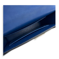Verrou Bleu De Malte in Lizard Varanus Niloticus, Gold hardware