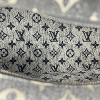 Speedy Bandouliere Top Handle Bag 25 Grey in Denim, Silver hardware