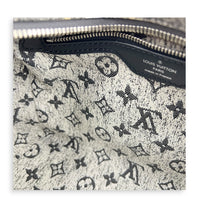 Speedy Bandouliere Top Handle Bag 25 Grey in Denim, Silver hardware
