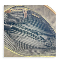 Re-Nylon Crossbody Bag Nero in Nylon, Silver hardware