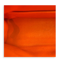 Kelly Pochette Orange H Top Handle Bag in Swift, Palladium hardware