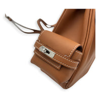 Kelly Jump Gold Backpack in Swift, Palladium hardware
