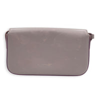 Triomphe Claude Purple Shoulder Bag in Calfskin, Gold hardware