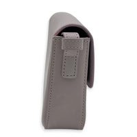 Triomphe Claude Purple Shoulder Bag in Calfskin, Gold hardware