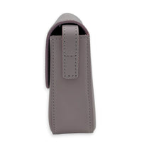 Triomphe Claude Purple Shoulder Bag in Calfskin, Gold hardware