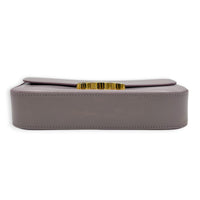 Triomphe Claude Purple Shoulder Bag in Calfskin, Gold hardware