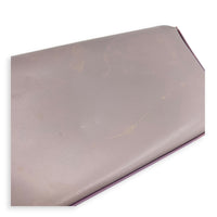 Triomphe Claude Purple Shoulder Bag in Calfskin, Gold hardware