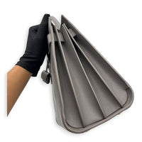 Sac de Jour Top Handle Bag Large Grey in Calfskin, Gold hardware