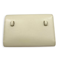 Kate White Belt Bag in Calfskin, Gold hardware
