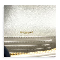Kate White Belt Bag in Calfskin, Gold hardware