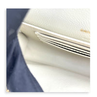 Kate White Belt Bag in Calfskin, Gold hardware