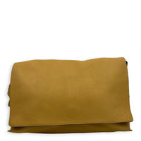 Flamenco Yellow Shoulder Bag in Calfskin, Silver hardware