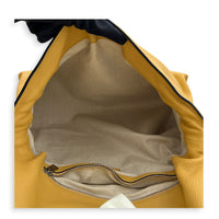 Flamenco Yellow Shoulder Bag in Calfskin, Silver hardware