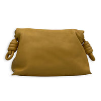 Flamenco Yellow Shoulder Bag in Calfskin, Silver hardware