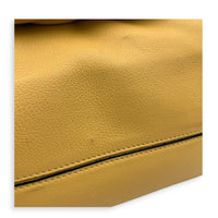 Flamenco Yellow Shoulder Bag in Calfskin, Silver hardware