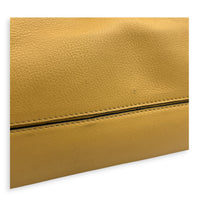 Flamenco Yellow Shoulder Bag in Calfskin, Silver hardware