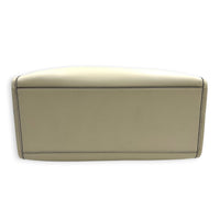 Sunshine Tote White Tote Bag in Calfskin, Gold hardware