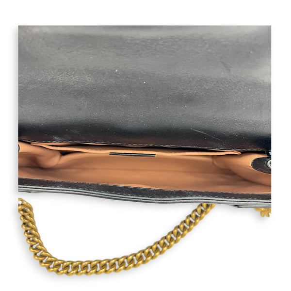 Broadway Mini Black Shoulder Bag in Calfskin, Gold hardware