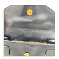Broadway Mini Black Shoulder Bag in Calfskin, Gold hardware