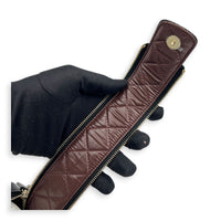 CC Quilted Toiletry  Pouch Black in Caviar Leather, Gold hardware