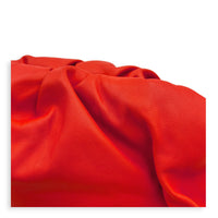 The Chain Pouch Orange Shoulder Bag in Calfskin, Gold hardware