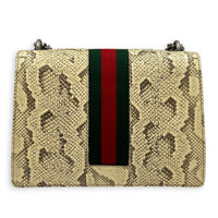Dionysus Medium Beige Shoulder Bag in Python Leather, Mixed hardware