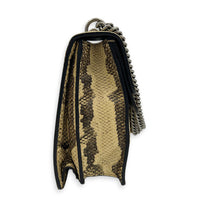Dionysus Medium Beige Shoulder Bag in Python Leather, Mixed hardware