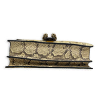 Dionysus Medium Beige Shoulder Bag in Python Leather, Mixed hardware