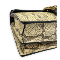 Dionysus Medium Beige Shoulder Bag in Python Leather, Mixed hardware