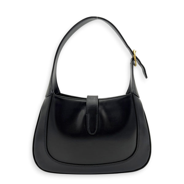 Jackie 1961 Small Black Shoulder Bag in Calfskin, Gold hardware