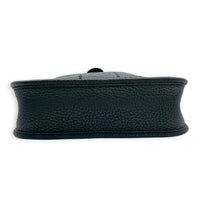 Evelyne Mini Black Crossbody Bag in Clemence, Gold hardware