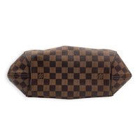 Sistina Brown Shoulder Bag in Coated Canvas, Gold hardware