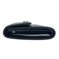 Boy Wallet Small Black in Caviar Leather, Ruthenium hardware