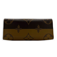 OnTheGo Top Handle Bag MM Brown in Coated Canvas, Gold hardware