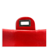 2.55 Shoulder Bag Medium Red in Patent Leather, Ruthenium hardware