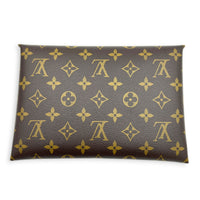 Kirigami Coin Purse Rose Ballerine in Monogram Coated Canvas, Gold hardware