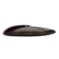 Kirigami Coin Purse Rose Ballerine in Monogram Coated Canvas, Gold hardware