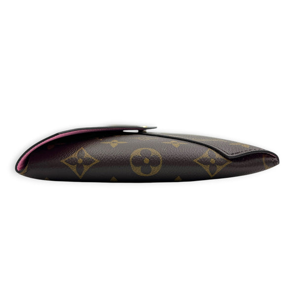 Kirigami Coin Purse Rose Ballerine in Monogram Coated Canvas, Gold hardware