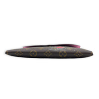 Kirigami Coin Purse Rose Ballerine in Monogram Coated Canvas, Gold hardware