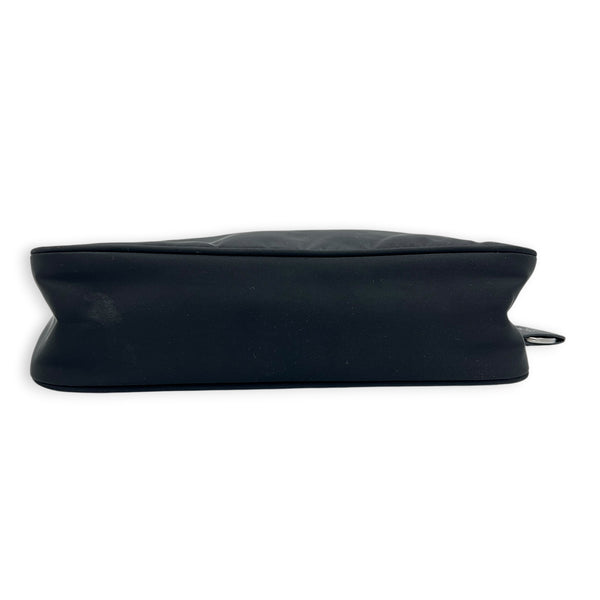 Re-Edition 2000 Shoulder Bag Mini Black in Re-Nylon, Gunmetal hardware