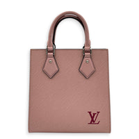 Sac Plat BB Pink Top Handle Bag in Epi Leather, Silver hardware