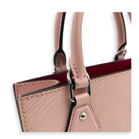 Sac Plat BB Pink Top Handle Bag in Epi Leather, Silver hardware