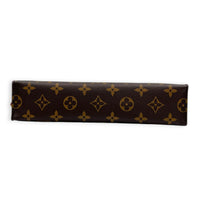 Pochette Toilette Pouch Monogram Brown in Monogram Coated Canvas, Gold hardware