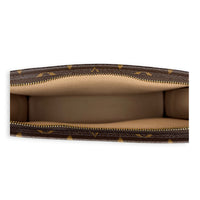 Pochette Toilette Pouch Monogram Brown in Monogram Coated Canvas, Gold hardware