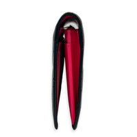 Cambon Black with Hot Pink Interior Wallet in Lambskin, Silver hardware