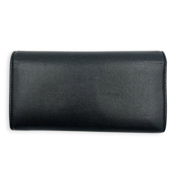 CC Black Wallet in Caviar Leather, Gold hardware