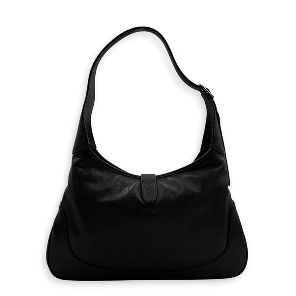 Jackie 1961 Shoulder Bag Large Brown in Calfskin, Silver hardware